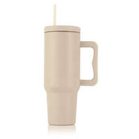 GOURMETMAXX Thermo bögre fedéllel és szívószállal 1,2 liter bézs DS15043-L