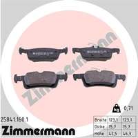 ZIMMERMANN fékbetétkészlet, tárcsafék 25841.160.1