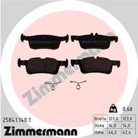 ZIMMERMANN fékbetétkészlet, tárcsafék 25841.140.1