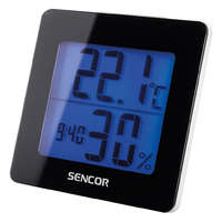 Sencor Sencor SWS 1500 B időjárásjelző állomás Fekete LCD Akkumulátor