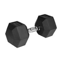 Rebel REBEL ACTIVE Rubber-coated cast iron dumbbell 20kg