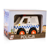 Daffi Wooden car with tires Police