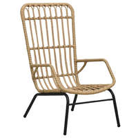 világosbarna polyrattan kerti szék
