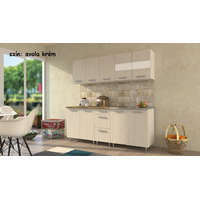 Dobos-Bútor Kft. Anikó konyhabútor avola krém 1 MÉLY ÉS CSEPEGTETŐS MOSOGATÓTÁLCÁVAL