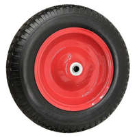 Talicska kerék TÖMÖR fém felnis golyós 3,5-8" 16/65mm