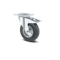 TENTE Tömörgumis Kerék Totálfékes Önbeálló Villában (160)