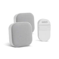 Delight Vezetéknélküli csengő és éjjelifény - Kinetic - dupla vevőegységgel - fehér