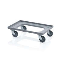 TBA Szállító roller, 2 forgó + 2 fix kerék szürke