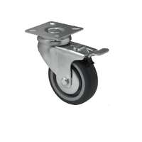 Colson Intézményi szürke nyommentes önbeálló fékes görgő 125-ös