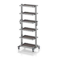 AUER Rendszerkocsi 60 x 40 Euro ládához, magasság 200 cm, kihúzható sín nélkül EG SW 200-1 64 U