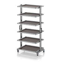 AUER Rendszerkocsi 80 x 60 Euro ládához, magasság 200 cm, kihúzható sín nélkül EG SW 200-1 86 U