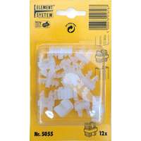 Element System Element System Falsín Kapocs Egylyuksoros, Fehér, 12 db