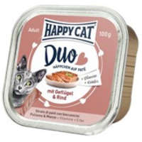 Happy cat Happy Cat Duo Pástétomos Falatkák Szárnyas-Marha 100g Gyűjtőre (16db) rendelhető!