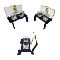 Real Madrid pálinkás pad Real címeres poharakkal (kék-fehér)