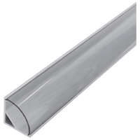 Avide Avide Alu Profil "V" 15.8x15.8mm Sarok Áttetsző búrával 1m, "szett" (AAP-C-1M-S-CL)