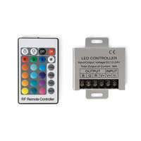 Avide Avide LED Szalag 12-24V 150W RGB 24 Gombos RF Távirányító és Vezérlő (ABLS12V24KRGB-150W-RFC)