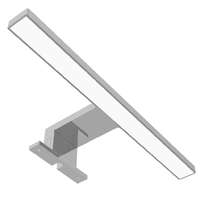 Avide Avide LED Tükörvilágító Lámpa Szögletes Króm Műanyag 300mm NW 4000K 5W IP44 (ALML-B30-C-5W)