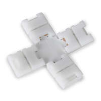 Avide Avide LED Szalag 12-24V X elosztó elem, forr.mentes, fehér-2eres, 8mm (10 db-os csom.) (ALSA-BXC-2P-2835-8MM-10)