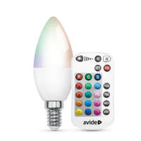 Avide Avide Smart LED Candle 4.9W RGB+W 2700K IR Távirányítóval (ASC14RGBW-4.9W-RC)