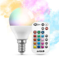 Avide Avide Smart LED Mini Globe 4.9W RGB+W 2700K IR Távirányítóval (ASMG14RGBW-4.9W-RC)