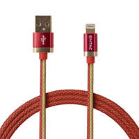Entac Entac Töltőkábel USB A -> Lightning Fashion King Piros 100cm (ECUSB-AL3-FM-R1)