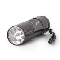 Entac Entac Elemlámpa 1W 9LED ALU Fekete 3xAAA nt. (EFL-9L-1W-B)