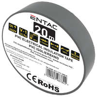 Entac Entac Szigetelőszalag 0.13x19mm Szürke 20m (EIT-1319-20M-G)