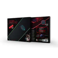 Gembird Gembird MP-GAMELED-L Gaming egérpad LED világítással L-es, fekete