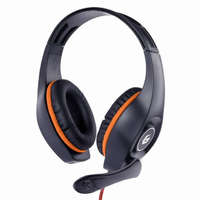 Gembird Gembird GHS-05-O Gaming mikrofonos fejhallgató fekete-narancs