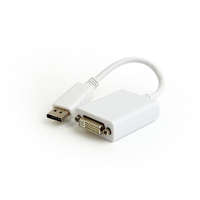 Gembird Gembird DisplayPort 1.2 -> DVI-D Dual Link M/F adapter 0.1m fehér (A-DPM-DVIF-03-W)