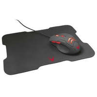 OMEGA OMEGA VSETMPX4 optikai gamer egér + egérpad fekete