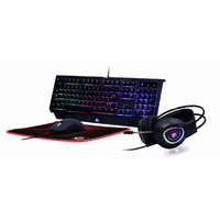 Gembird Gembird Phantom 4az1-ben Gaming szett (magyar billentyűzet, egér, headset és egérpad) (GGS-UMGL4-01-HU)