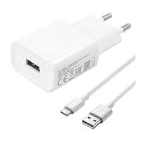 Xiaomi XIAOMI hálózati töltő USB aljzat (5V / 2000mA, gyorstöltés támogatás + Type-C kábel) FEHÉR (MDY-08-EO_TYPEC)