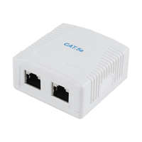 Gembird Gembird NCAC-2F5E-01 2 portos falonkívüli CAT5E FTP aljzat