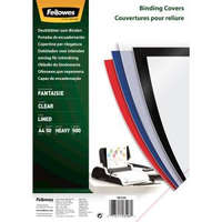 Fellowes Fellowes Fantasie átlátszó, polipropilén hátlap spirálozáshoz, 500 mikron, A4, 50db (5350601)