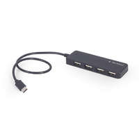 Gembird Gembird USB 2.0 HUB 4 portos fekete (UHB-CM-U2P4-01)