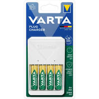 Varta Varta Plug akku töltő + AA 2100 mAh 4db akkuval (57657101451)