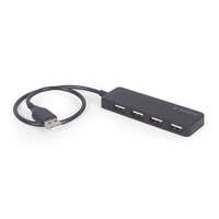 Gembird Gembird USB 2.0 HUB 4 portos fekete (UHB-U2P4-06)