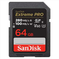 Sandisk 64GB Sandisk Extreme PRO SDXC V60 UHS-II SD cards, 280/100 MB/s,V60,C10,UHS-II (SDSDXEP-064G-GN4IN / 215491)