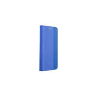 gigapack Tok álló, bőr hatású (FLIP, oldalra nyíló, asztali tartó, textil minta) KÉK (Samsung Galaxy A14 4G / 5G )
