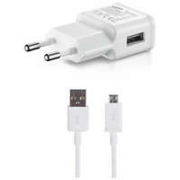 Samsung Samsung USB-A hálózati töltő 5V/2A 15W + USB-A - microUSB kábel 150cm fehér "Gigapack csomagolás" (EP-TA200EWE + ECB-DU4EWE)
