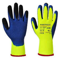 PORTWEST PORTWEST Duo-Therm latex védőkesztyű M-es méret sárga-kék (A185Y4RM)