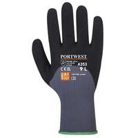 PORTWEST PORTWEST DermiFlex Ultra Plus nylon védőkesztyű L-es méret szürke-fekete (A353G8RL)