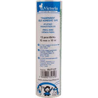 Victoria Victoria ragasztószalag 12mm x 10m átlátszó, 12db/csomag (RVT12T)