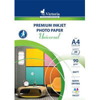Victoria Victoria Fotópapír "Universal" tintasugaras A4 90g 20db matt (LVIM01)