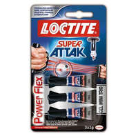 HENKEL Henkel "Loctite Super Attak Mini Trio PowerFlex Gel" pillanatragasztó gél 3x1 g (IHSAMT3 / 1995645)