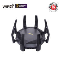 ASUS ASUS RT-AX89X AX6000 Mbps Dual-band WiFi 6 gigabit AiMesh OFDMA gaming Wi-Fi router (90IG04J1-BM3010)