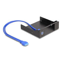 Delock Delock 5.25 fém beszerelési keret USB 5 Gbps Hub-bal Slim Bay Mobile Rack-hez (18006)