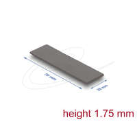 Delock Delock Hővezető párna 70 x 20 x 1,75 mm M.2 modulokhoz 3,0 W/mK