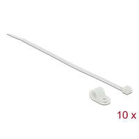 Delock Delock Fehér színű, összekapcsoló pánt készlet 9,5 mm H 200 x Sz 4,8 mm kábelekkel (18867)